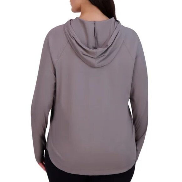 SAGE Women's Lightweight Hoodie, Long Sleeve, Gray, Medium - Picture 6 of 6